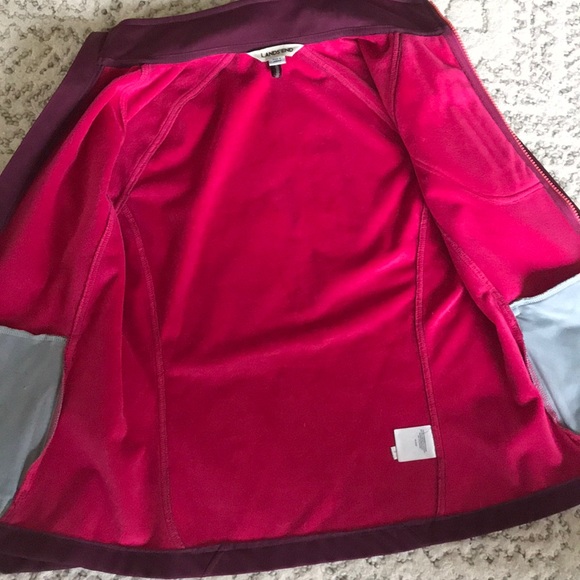 Lands’end Jacket Maroon on outside vary warm - Picture 5 of 7